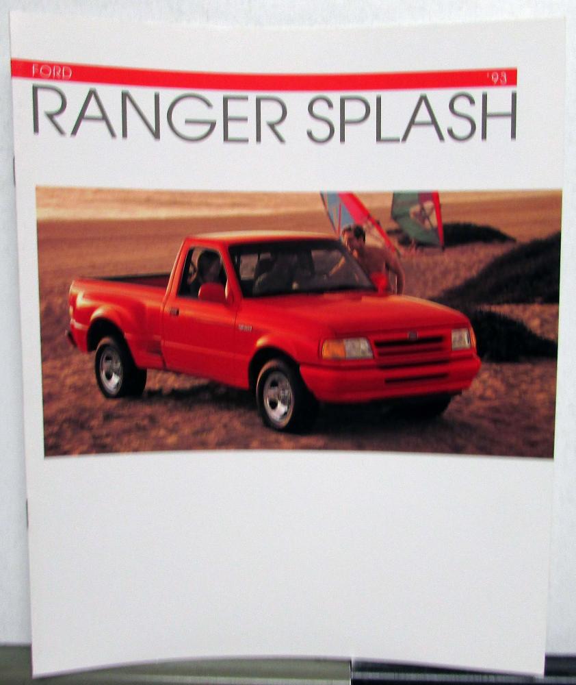 1993 Ford Ranger Splash Sales Brochure