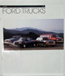 1993 Ford Trucks Sales Brochure F-Series Ranger Bronco Explorer Econoline