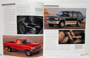 1993 Ford Trucks Sales Brochure F-Series Ranger Bronco Explorer Econoline