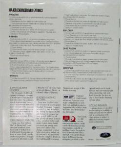 1994 Ford Trucks Sales Brochure F-Series Ranger Bronco Explorer Windstar