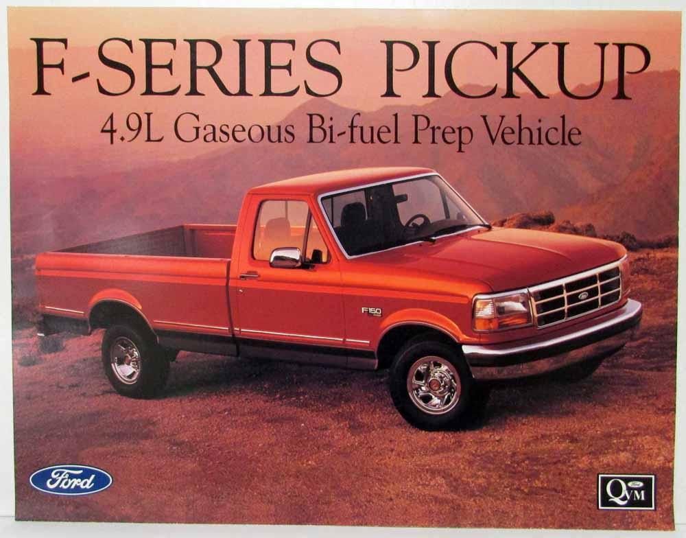 1994 Ford F-Series Pickup Gaseous Bi-Fuel Prep Vehicle Spec Sheet