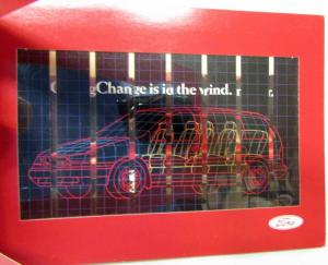 1995 Ford Windstar Change is in the Wind Sales Brochure