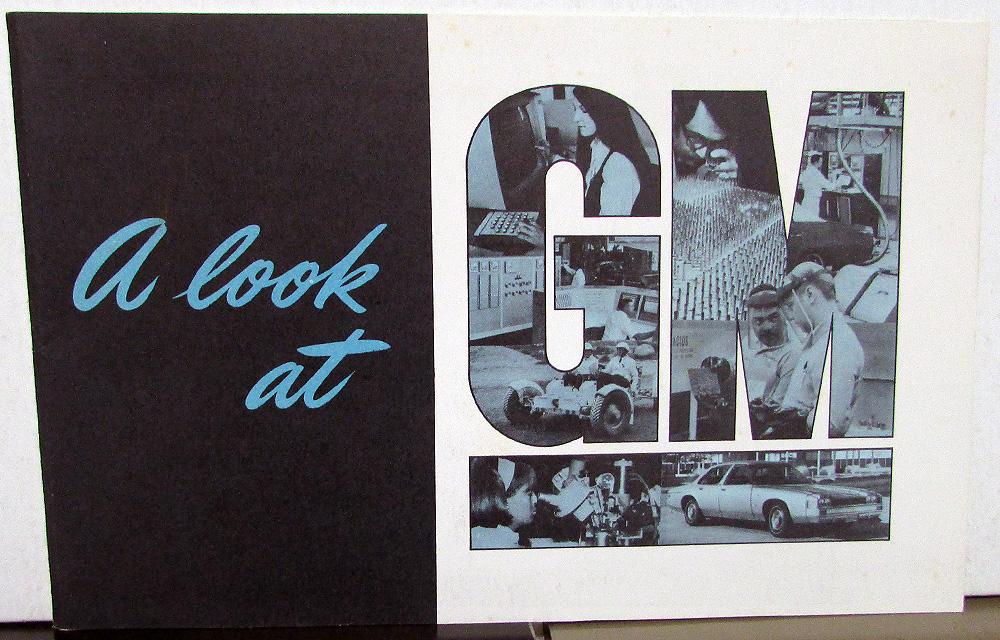 1971 GM Corporation Year In Review Brochure Stockholders Report General Motors