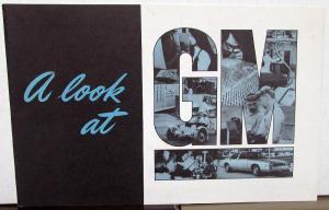 1971 GM Corporation Year In Review Brochure Stockholders Report General Motors