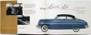 1951 Lincoln Lido Cosmo Capri Color Sales Folder Oversized Poster Display Orig