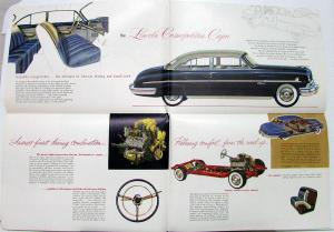1951 Lincoln Lido Cosmo Capri Color Sales Folder Oversized Poster Display Orig