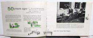 1958 GM General Motors Employee Brochure 50th Anniversary A Look Back
