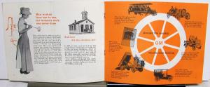 1958 GM General Motors Employee Brochure 50th Anniversary A Look Back