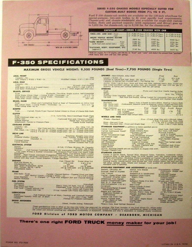 thumbnail image 2 of 1959 Ford Truck Sales Brochure – Original Dealer Literature – F-100, F-250, F-350 2 of 6