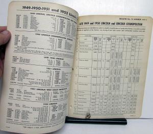 1953 Lincoln Dupont Paint Chips Colors Original Bulletin No 14