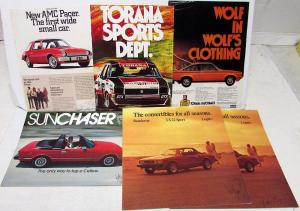 Vintage Collection Automotive Ads Brochures Signed By Ad Writer Dick Wingerson