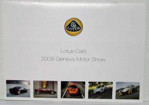 2009 Lotus Cars Geneva Auto Show Sales Brochure - European