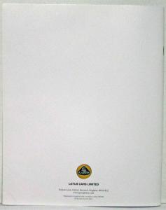 2010 Lotus Range of Cars Sales Brochure - European