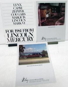 1981 Moloney Coachbuilders Pullman Lincoln Limo Conversion Sales Set