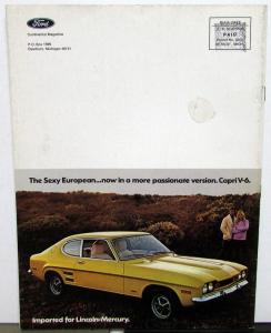 1971 1972 Lincoln Continental Magazine Winter Edition Joe Frazier Glen Campbell