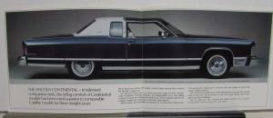 1975 Lincoln Continental Mark IV & Town Coupe Color Sales Folder Original