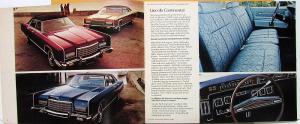 1973 Lincoln Mercury Continental Mark IV Montego Cougar Comet Sales Brochure R 1