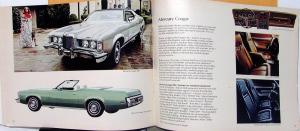 1973 Lincoln Mercury Continental Mark IV Montego Cougar Comet Sales Brochure R 1