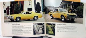 1973 Lincoln Mercury Continental Mark IV Montego Cougar Comet Sales Brochure R 1