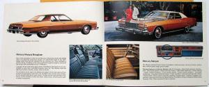 1974 Lincoln Mercury Continental Mark IV Montego Cougar Comet Sales Brochure Rev