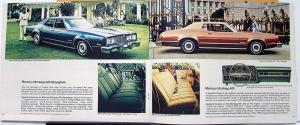 1974 Lincoln Mercury Continental Mark IV Montego Cougar Comet Sales Brochure Rev