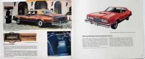 1974 Lincoln Mercury Continental Mark IV Montego Cougar Comet Sales Brochure Rev