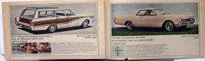 1966 Lincoln Mercury Continental Comet Park Lane S55 Montery Ad Supp Brochure