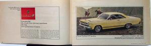 1966 Lincoln Mercury Continental Comet Park Lane S55 Montery Ad Supp Brochure