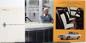 1975 Lincoln Mercury Continental Mark IV Grand Monarch Ghia Brochure Sheet Env