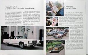 1975 Lincoln Mercury Continental Mark IV Grand Monarch Ghia Brochure Sheet Env