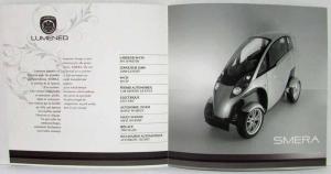 2008-2010 Lumeneo Smera Sales Brochure - Concept Car - French & English Text