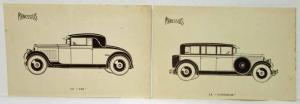 1928 Manessius Set of 2 Image Plates Cab & Lumineuse