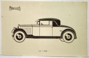 1928 Manessius Set of 2 Image Plates Cab & Lumineuse