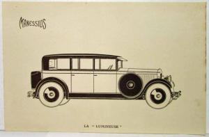 1928 Manessius Set of 2 Image Plates Cab & Lumineuse