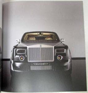 2009-2010 Mansory More Than Tradition Sales Brochure