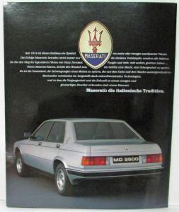 1982 Maserati 425 Sales Portfolio - German Text