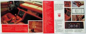 1984 Maserati BiTurbo Sales Folder