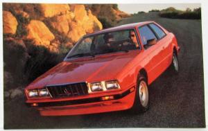 1985 Maserati Biturbo Postcard - Red Car
