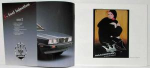 1988 Maserati 425i Fuel Injection Sales Brochure