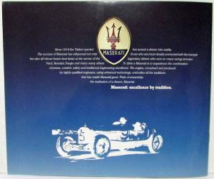 1988 Maserati 425i Fuel Injection Sales Brochure