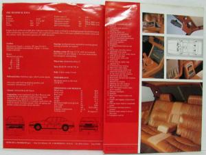 1984-1988 Maserati Biturbo Sales Brochure with Business Card - Red Cover
