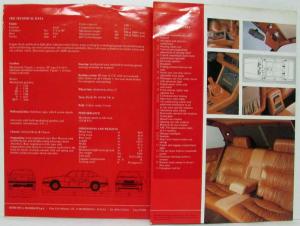 1984-1988 Maserati Biturbo Sales Brochure with Business Card - Red Cover