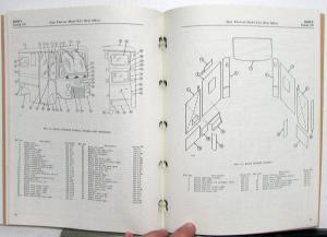 1963 Jeep Dealer Chassis & Body Parts List Book FJ-3 US Post Office Fleetvan