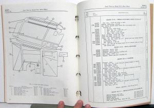 1963 Jeep Dealer Chassis & Body Parts List Book FJ-3 US Post Office Fleetvan