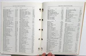 1963 Jeep Dealer Chassis & Body Parts List Book FJ-3 US Post Office Fleetvan