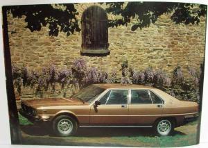 1979 Maserati QuattroPorte Sales Brochure - French Text