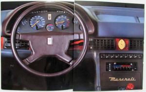 1983 1984 1985 1986 Maserati 425 Prestige Sales Brochure - Italian Text