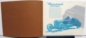 1982 Maserati Quattroporte & Merak SS Yesterday & Today Sales Brochure