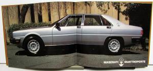 1982 Maserati Quattroporte & Merak SS Yesterday & Today Sales Brochure