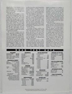 1989 Maserati Spyder Article Reprint from Road & Track Magazine